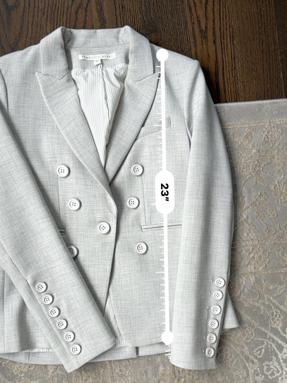 Veronica Beard dicky blazer Gray size 4 - Picture 16 of 16